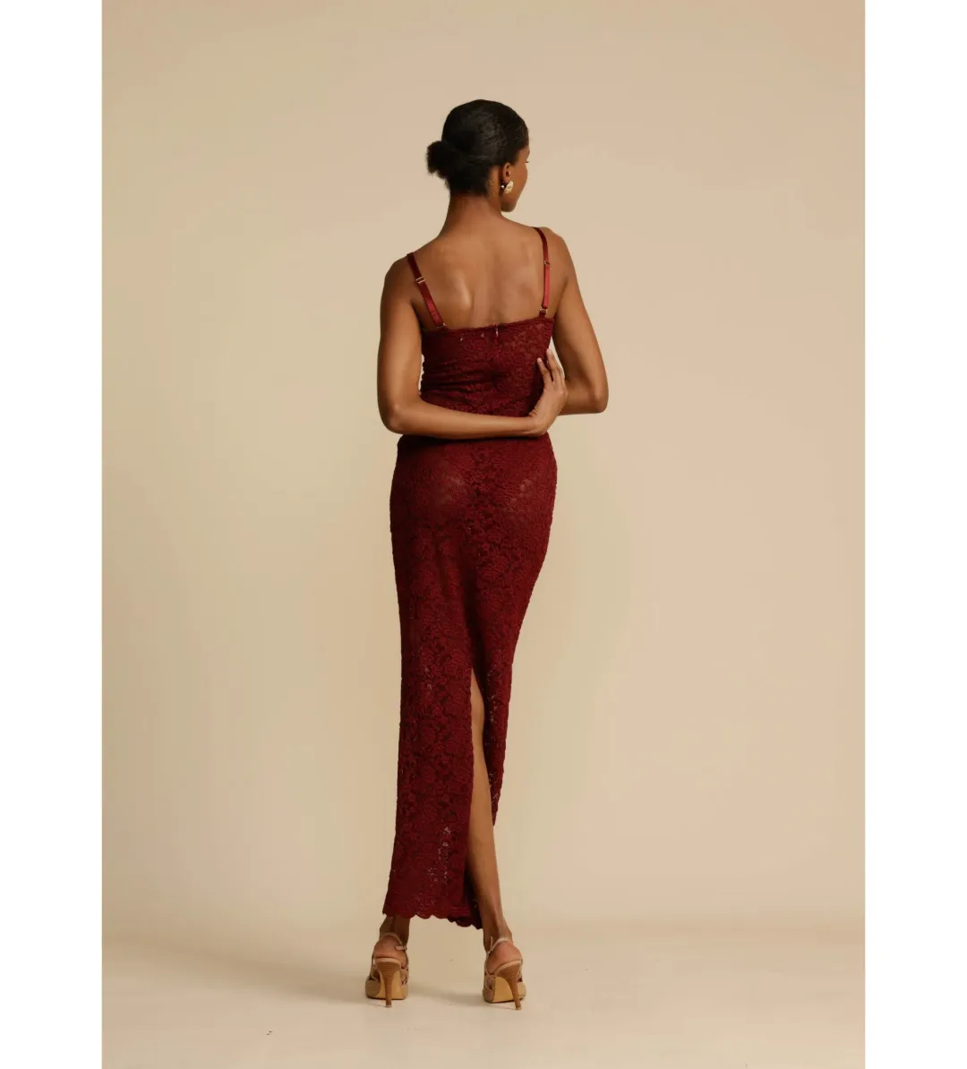 Arcina Ori Margot Dress Wine Size Small/Au 8 for rent on The Volte - main image