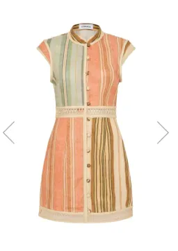 Antipodean Laude Panelled Mini Dress Multi Size 8 for rent on The Volte - image 2