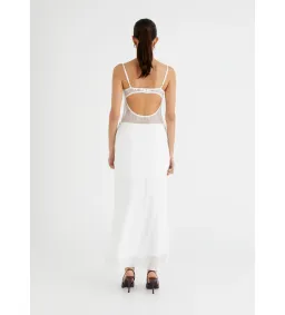 Benni Gabriel Maxi Dress White Size AU 6 for rent on The Volte - image 4