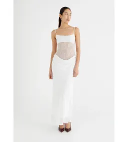 Benni Gabriel Maxi Dress White Size AU 6 for rent on The Volte - image 1
