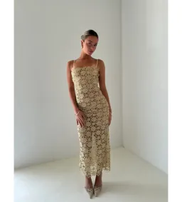 Arcina Ori Kendra Dress Gold Size XS / AU 6  for rent on The Volte - image 3