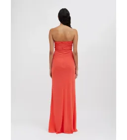 Christopher Esber Arced Palm Strapless Dress Grapefruit Size XS / AU 6 for rent on The Volte - image 3