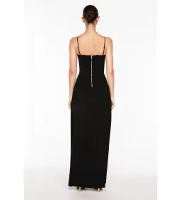 Manning Cartell Double Time Pleat Maxi Dress Black Size AU 10 for rent on The Volte - image 4