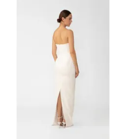 Sau Lee Evelyn Strapless Dress in White Size 2 / AU 6  for rent on The Volte - image 3