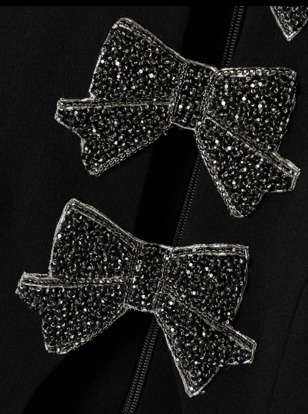 Rebecca Valance Eliana Puff Sleeve Midi Dress in Black Size AU 12 for rent on The Volte - main image