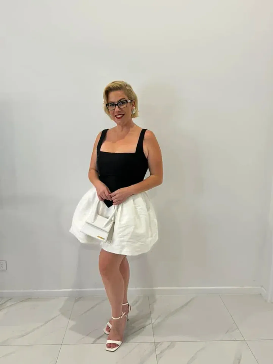 Bianca & Bridgett Alba Mini Dress Black & White Size XL / 14 AU 14 for rent on The Volte - main image