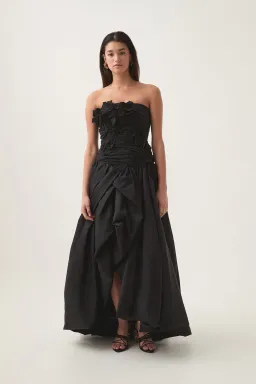 Aje Splendour Flower Gown in Black Size 12 for rent on The Volte - image 2