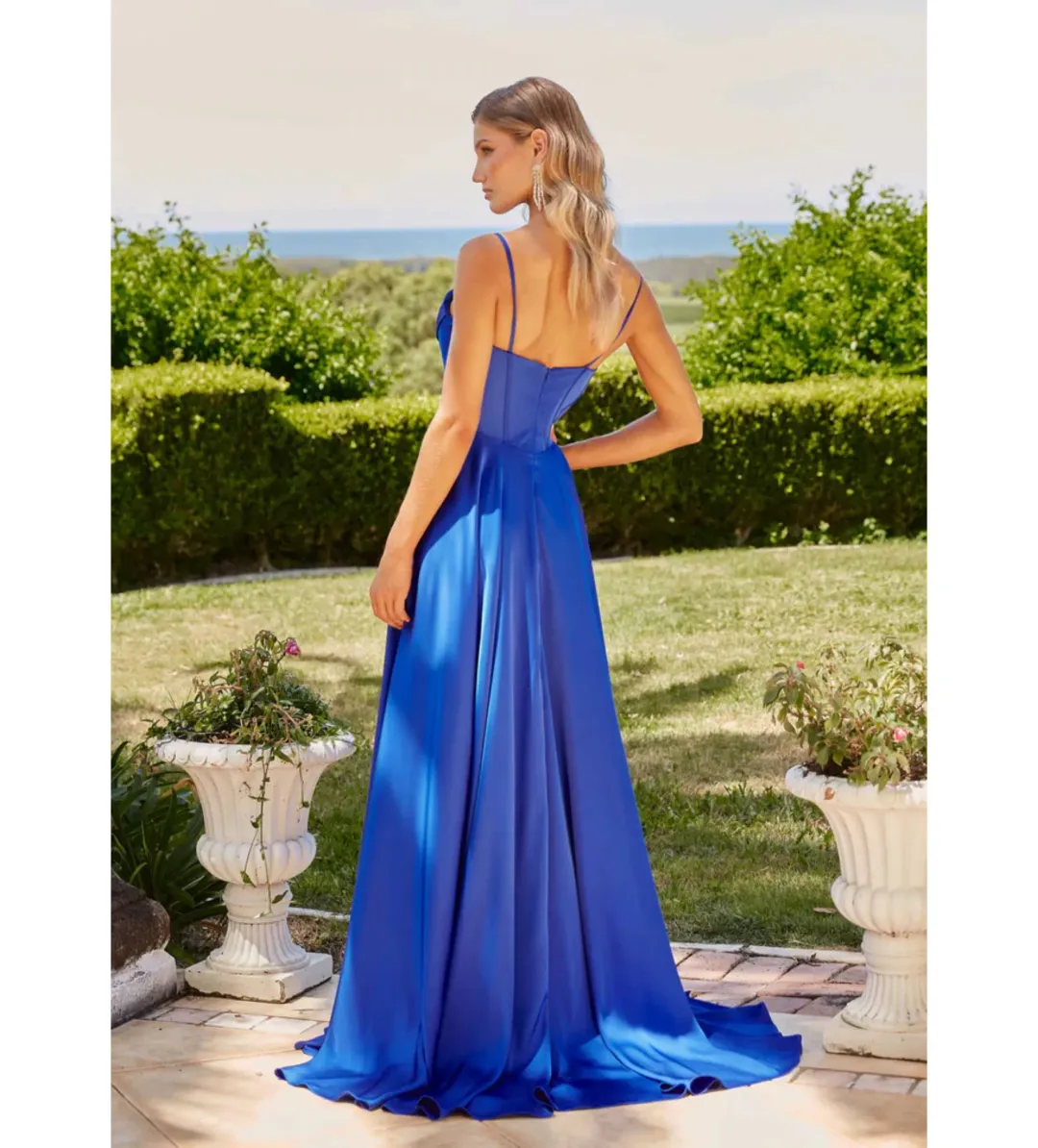 Tania Olsen Mallow Formal Dress Cobalt Size AU 6 for rent on The Volte - main image
