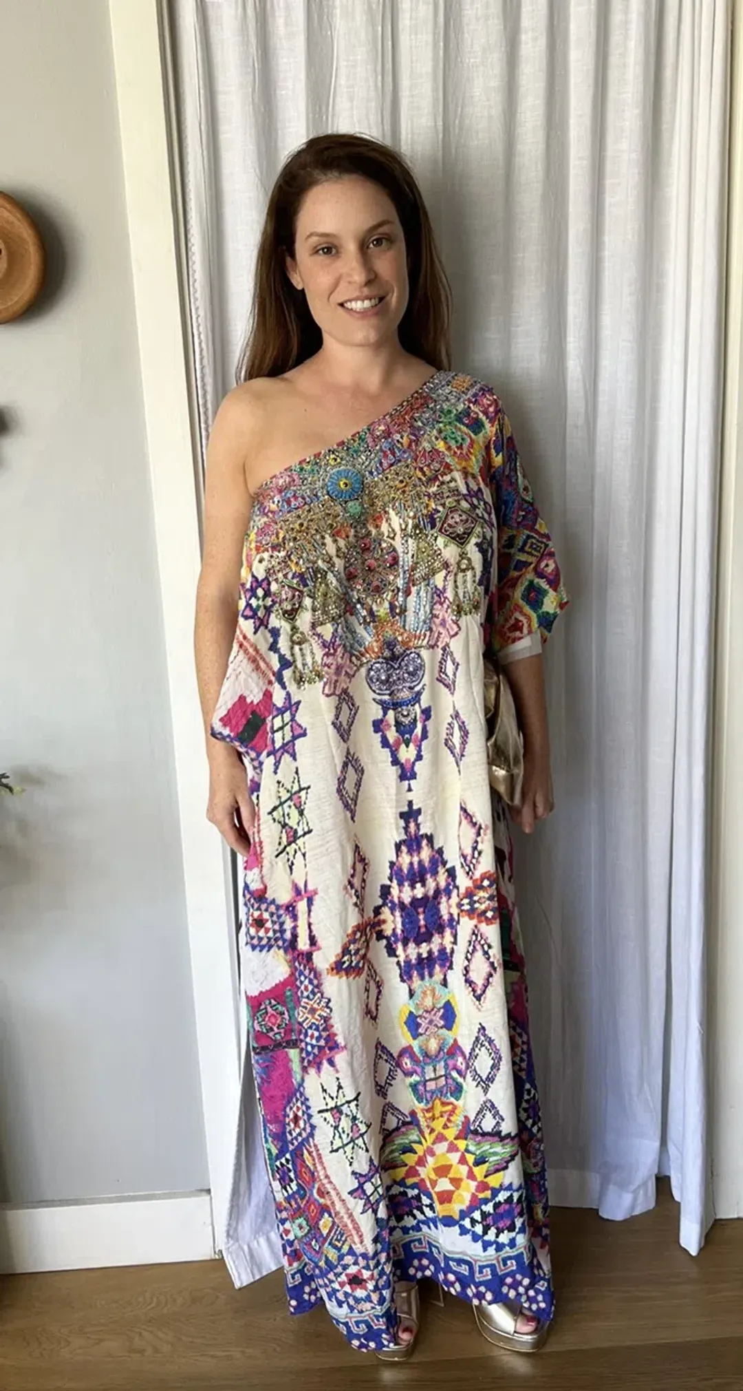 Camilla Mother Knows Best Round Neck Kaftan One Size for rent on The Volte - main image