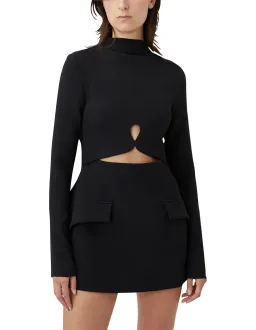 Camilla & Marc Ilona Long Sleeve Mini Dress Black Size 6 for rent on The Volte - image 6