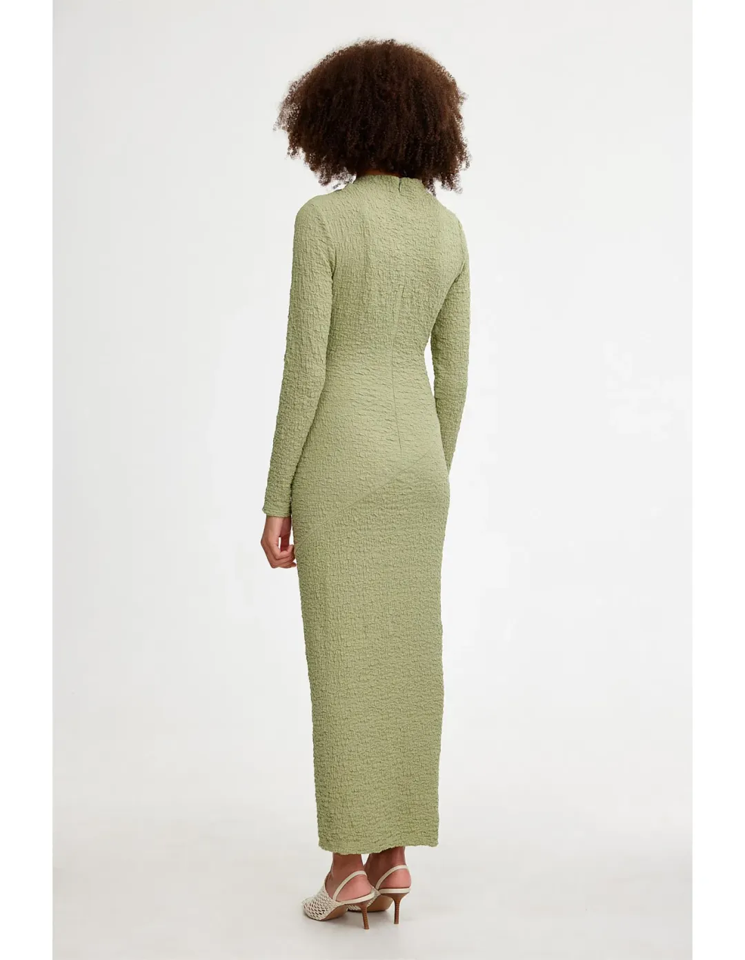Significant Other Brielle Long Sleeve Midi Dress Sage Green Size 8 for rent on The Volte - main image