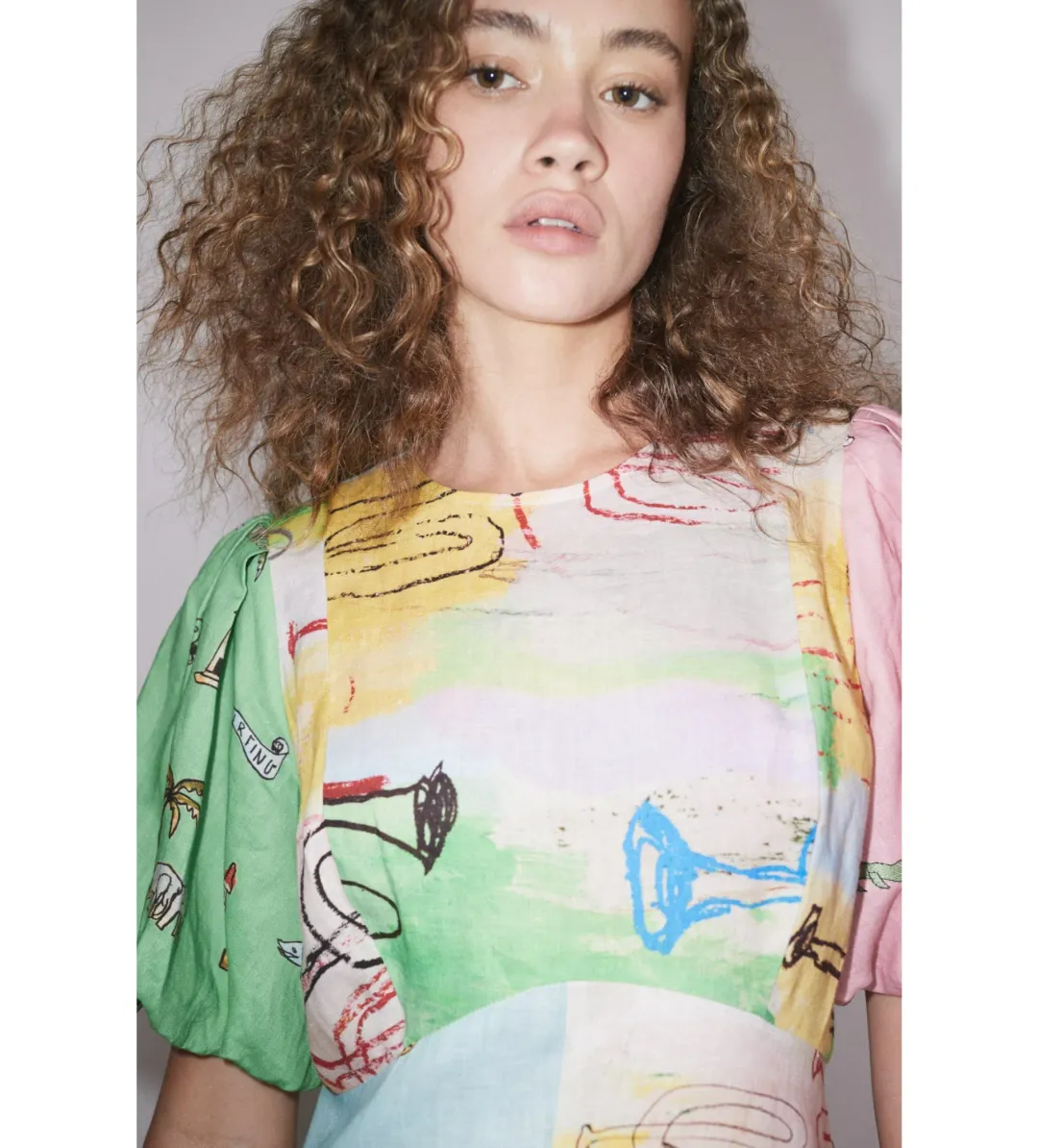 Alemais Jet Midi Dress Multi Size AU 12 for rent on The Volte - main image