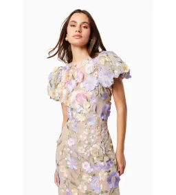 Elliatt Astraea 3D Lace Maxi Dress in Purple Size M / AU 10 for rent on The Volte - image 2