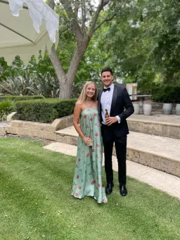 Scanlan Theodore Silk Lattice Dress Green Size 8 for rent on The Volte - image 2