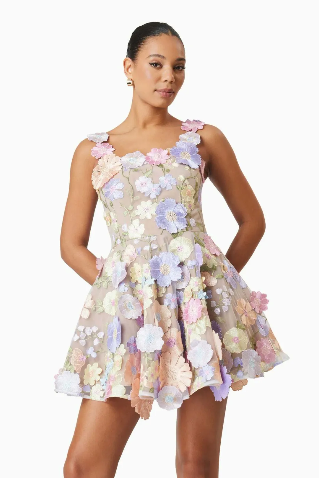 Elliatt Moana Mini Dress Floral Size M / AU 10 for rent on The Volte - main image