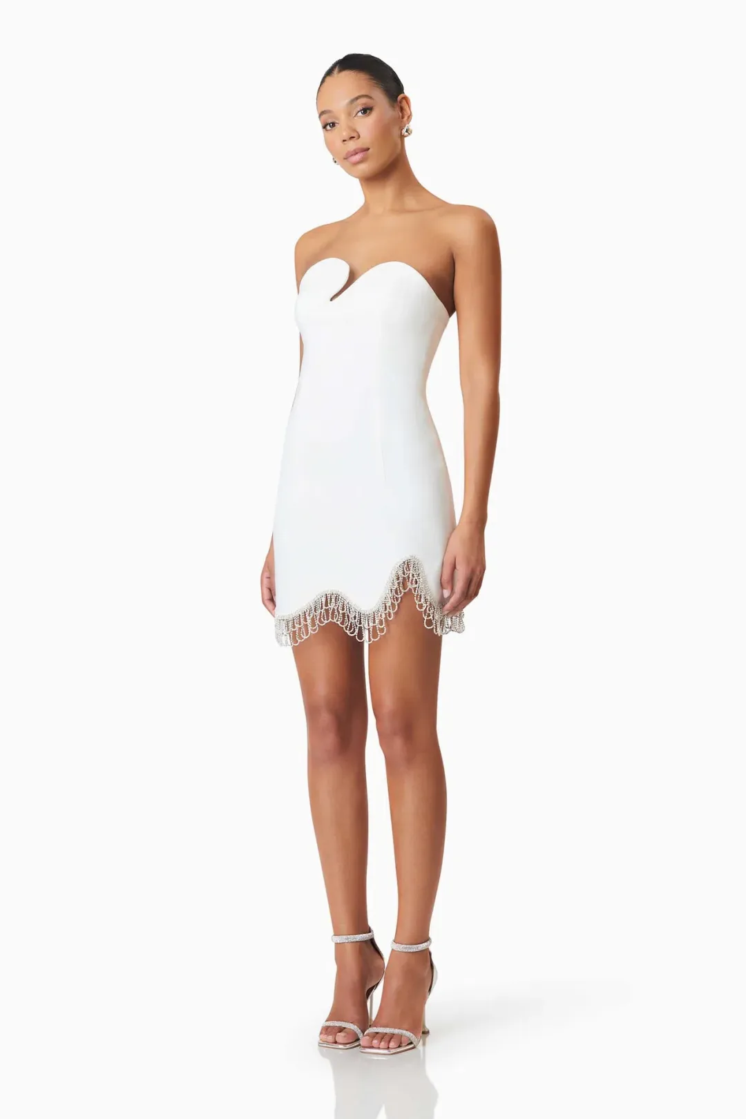 Elliatt Delia Party Mini Dress in White Size 8 for rent on The Volte - main image