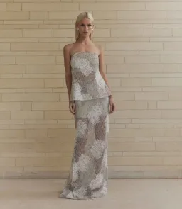 Curaae by Elliatt Dixie Crochet Set in Beige Size 10 for rent on The Volte - image 1