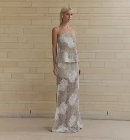 Curaae by Elliatt Dixie Crochet Set in Beige Size 10 for rent on The Volte - image 2