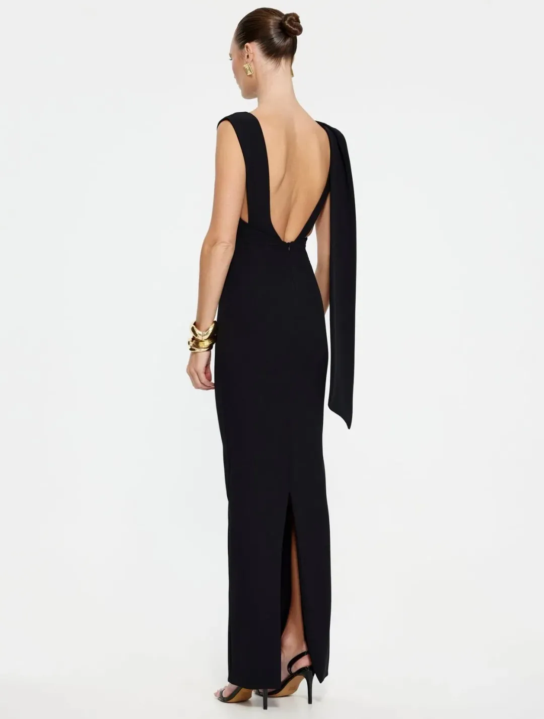 Effie Kats Audrey Gown in Black Size S / AU 8 for rent on The Volte - main image