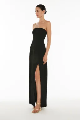 Manning Cartell Double Time Pleat Strapless in Black Size 10 for rent on The Volte - image 2