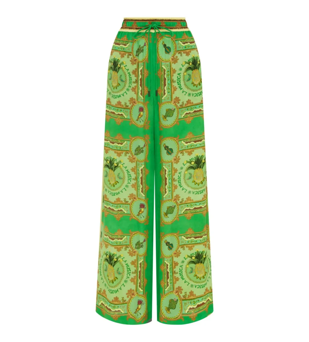 Alémais La Musica Silk Shirt and Pant Green Size AU 16 for rent on The Volte - main image