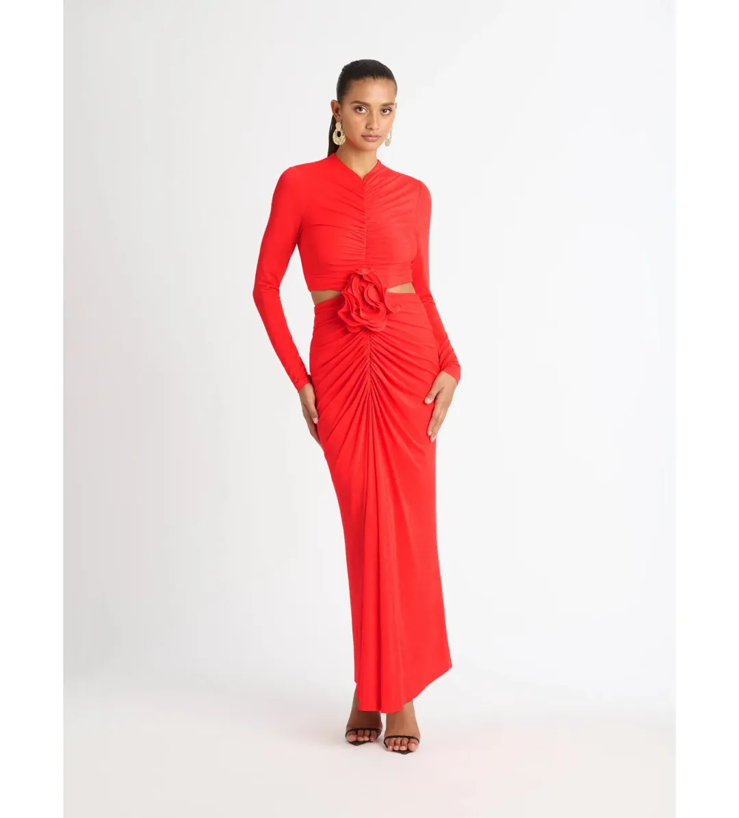 Sheike Signature Maxi Dress Red Size AU 10  for rent on The Volte - main image