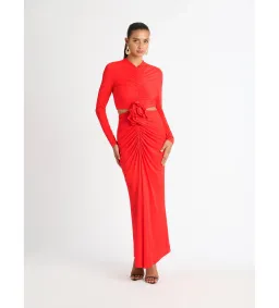 Sheike Signature Maxi Dress Red Size AU 10  for rent on The Volte - image 1