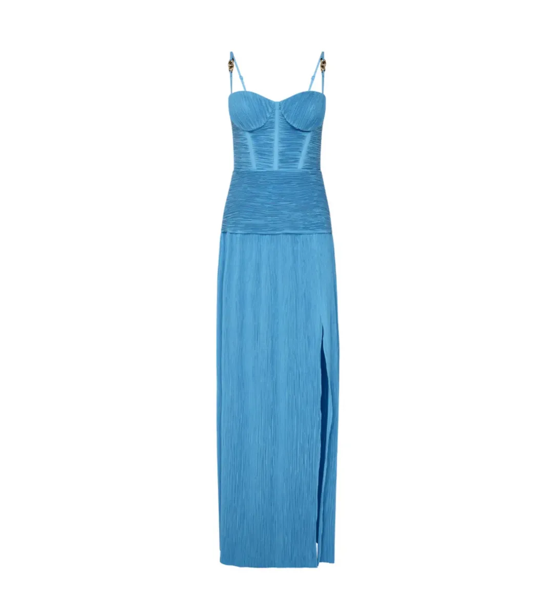 Manning Cartell Double Time Pleat Maxi Dress Cerulean Blue Size AU 8 for rent on The Volte - main image