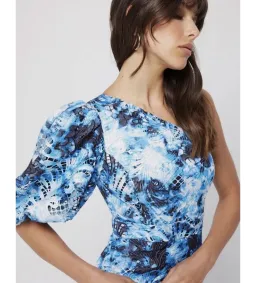 Mossman High Rise Maxi Dress in Blue Tie Dye Size AU 14  for rent on The Volte - image 5