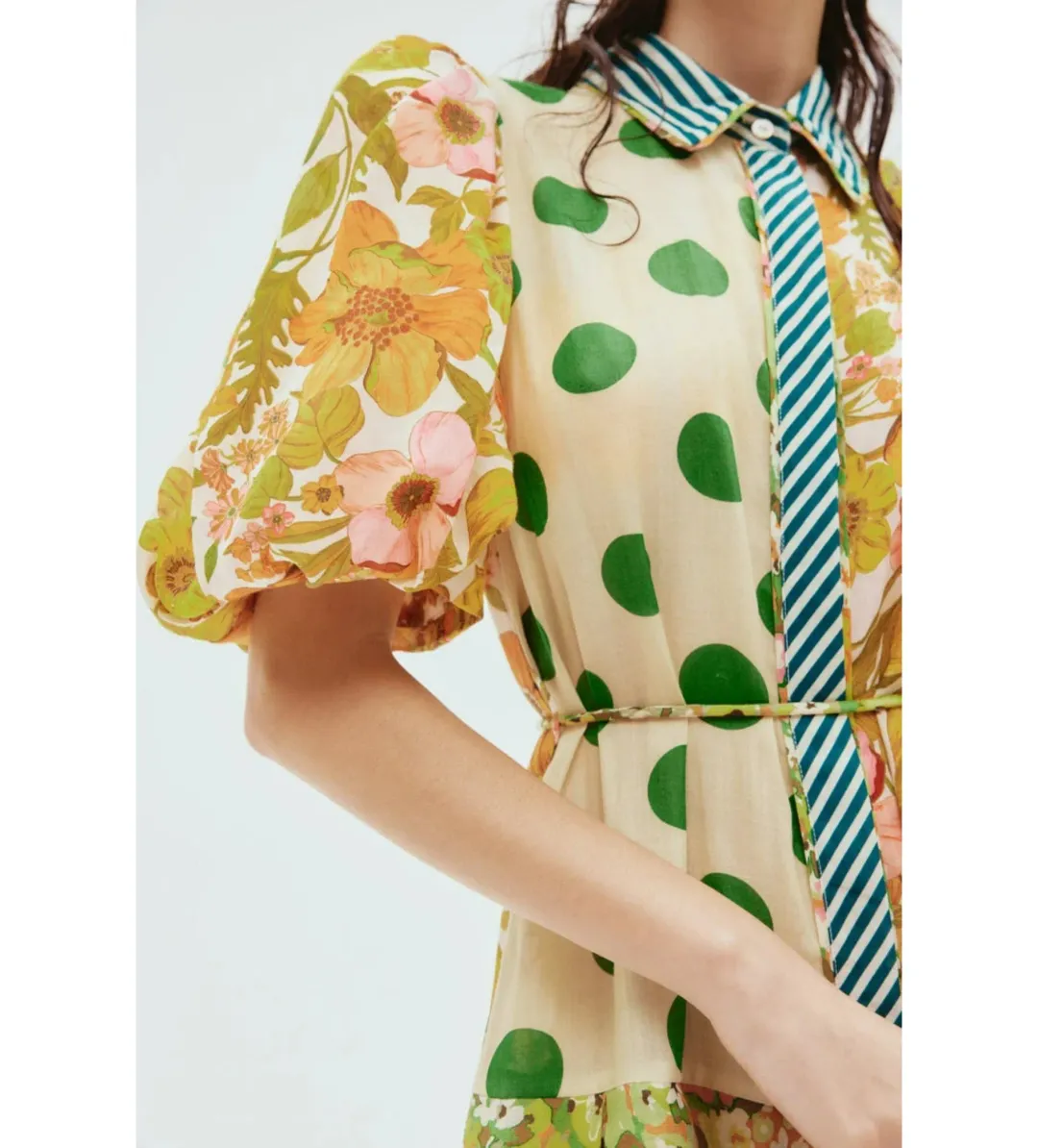 Alemais Finn Shirtdress Multi Size AU 10 for rent on The Volte - main image