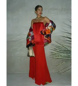 Shona Joy Moraya Dropped Waist Dress Chilli Red Size AU 10 for rent on The Volte - image 5