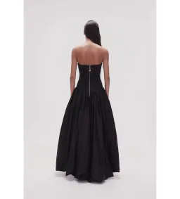 Aje Violette Bubble Hem Maxi Dress Black Size AU 14 for rent on The Volte - image 3