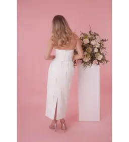 Odd Muse Ultimate Muse Embellished Midi Dress White Size AU 6 for rent on The Volte - image 2