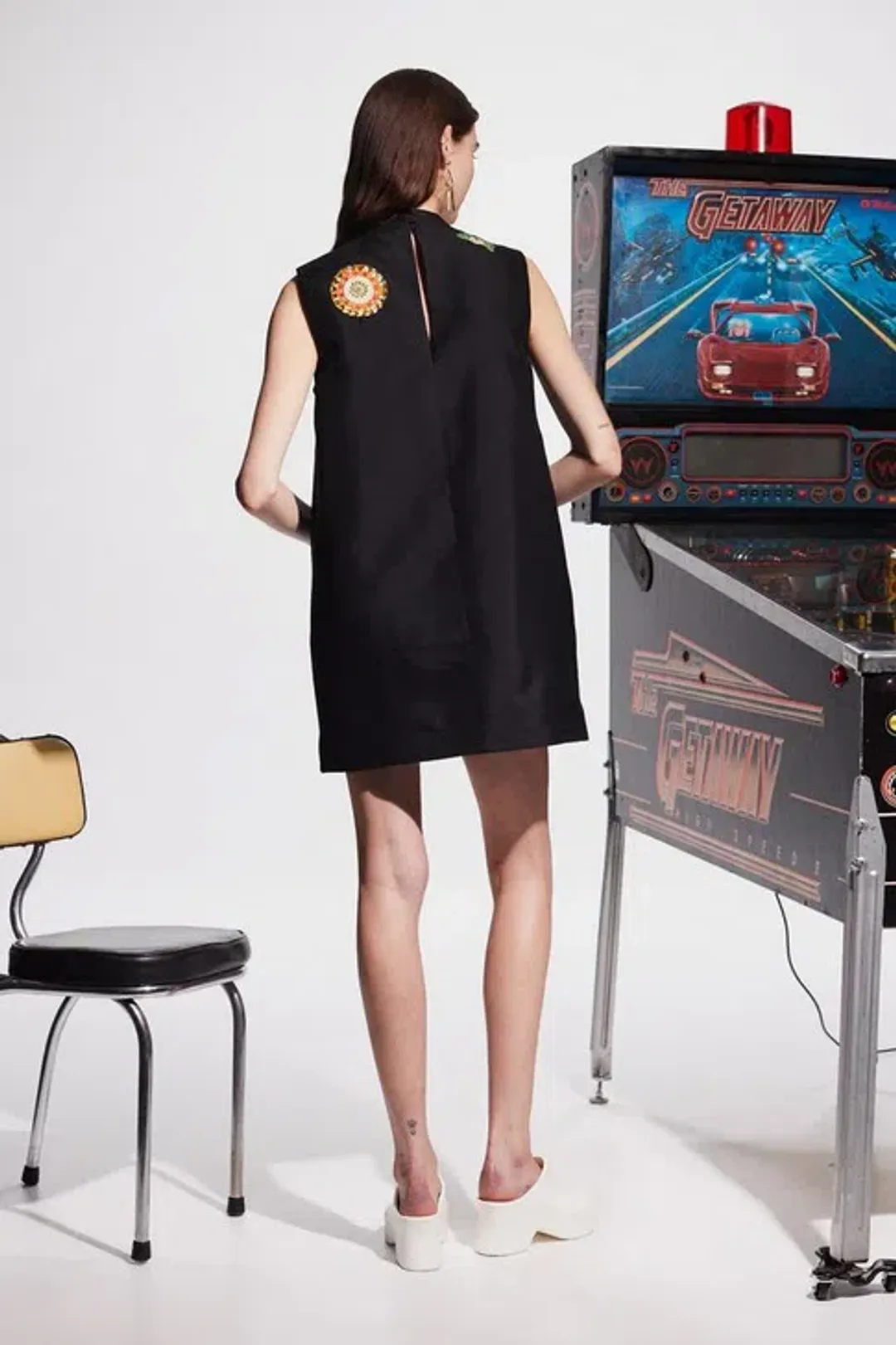 Alémais Bingo Mini Dress Black Size 12 for rent on The Volte - main image