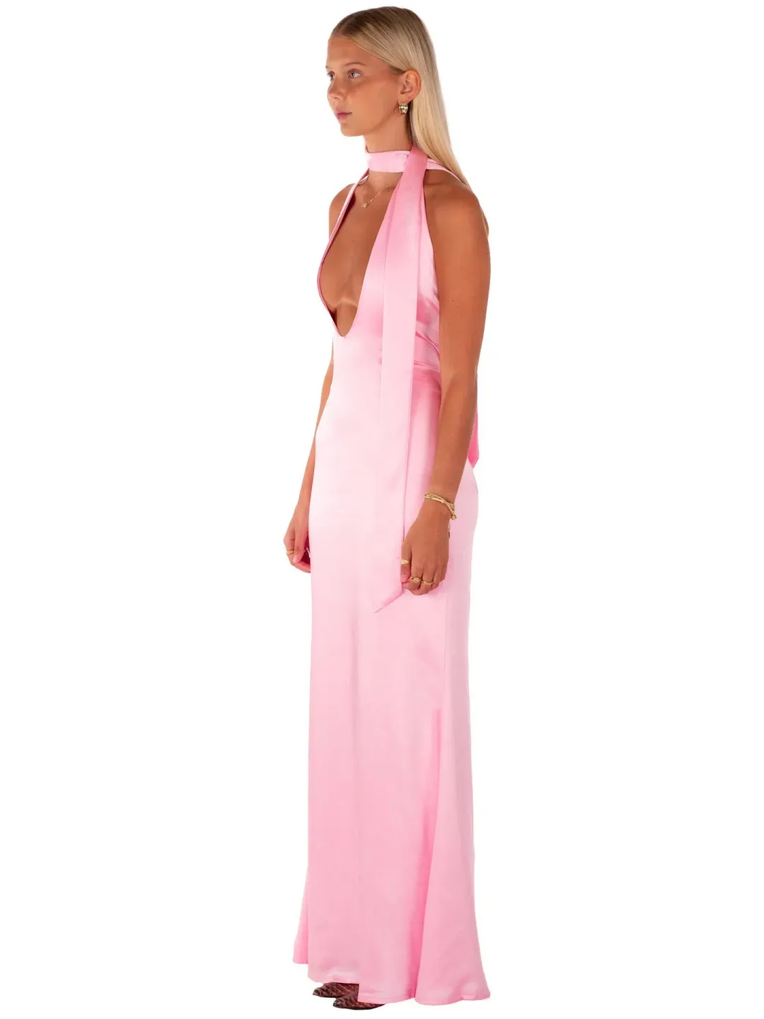 I Am Delilah Margot Maxi Dress Candy Pink Size XS / AU 6 for rent on The Volte - main image