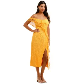 Rebecca Vallance Baha Dress Yellow Size AU 6 for rent on The Volte - image 2