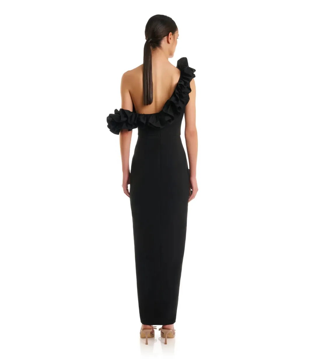 Eliya The Label Rosanna Dress in Black Size XL / AU 14 for rent on The Volte - main image