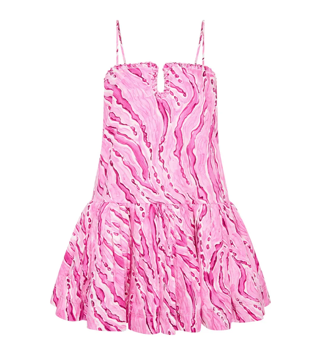 Aje Willow Sweetheart Mini Dress in Dappled Flame Size AU 10 for rent on The Volte - main image