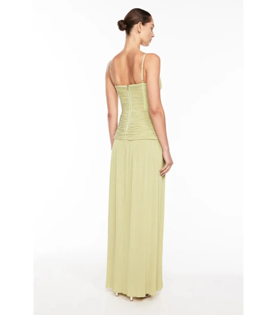 Manning Cartell Double Time Pleat Dress Pistachio Size AU 8 for rent on The Volte - main image
