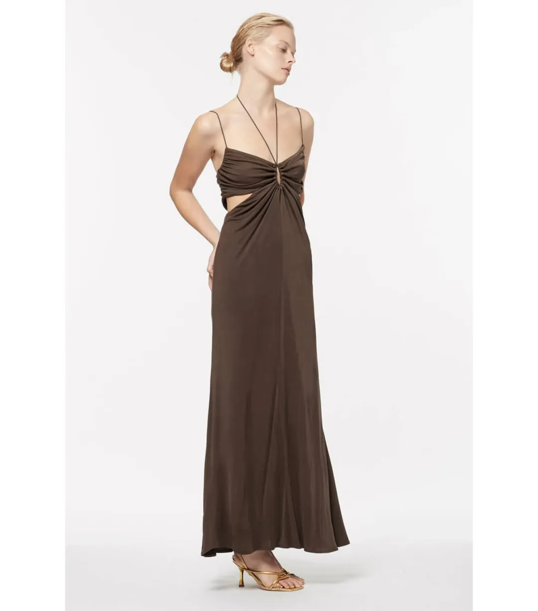 Manning Cartell Sweet Obsession Slip Dress Brown Size AU 10 for rent on The Volte - main image