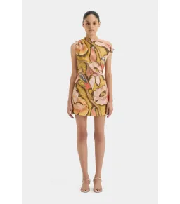 Sir the Label Talulah Knot Mini Dress Sanderling Floral Size 2 / AU 10  for rent on The Volte - image 1