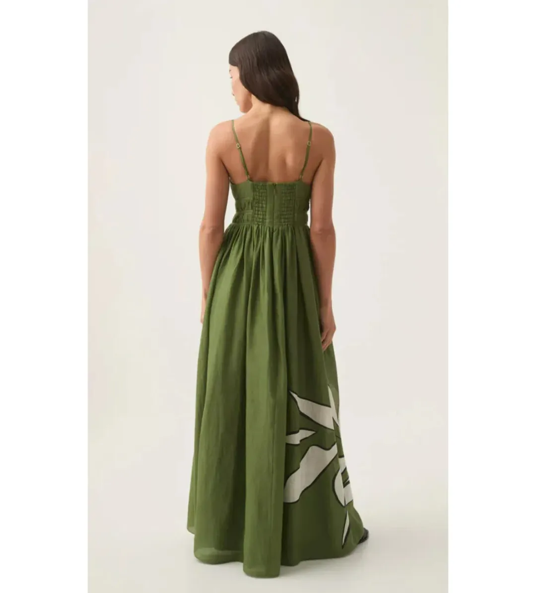 Aje Planetary Maxi Dress in Abstract Fern Size AU 12 for rent on The Volte - main image