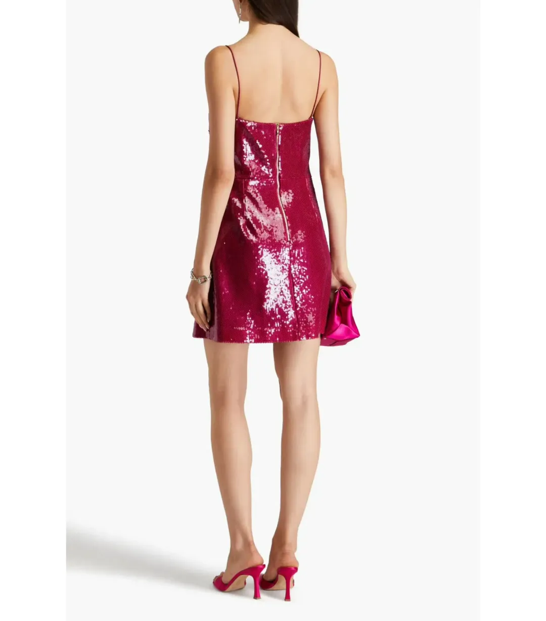 Rebecca Vallance Courtney Mini Dress Magenta Size AU 6 for rent on The Volte - main image