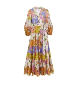 Zimmermann Pattie Wrap Midi Dress In Spliced Size 1 / AU 10 for rent on The Volte - image 4