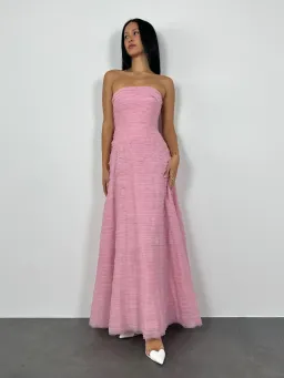 Aje Soundscapes Maxi Dress in Chalk Pink Size 6  for rent on The Volte - image 2
