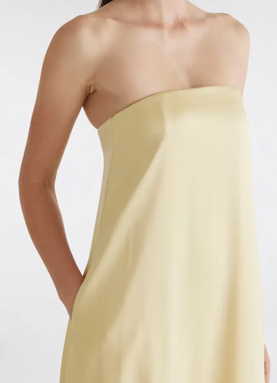 Anna Quan Delfina Dress in Champagne Size 6 for rent on The Volte - main image