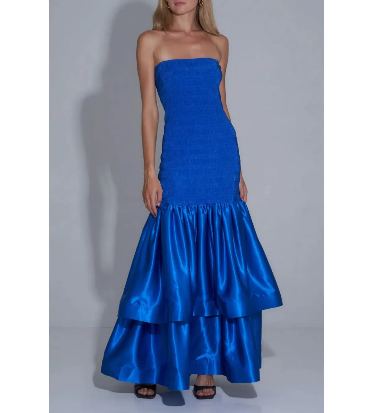 L’idee Woman Ramblas Gown Azzura Blue Size 6  for rent on The Volte - main image