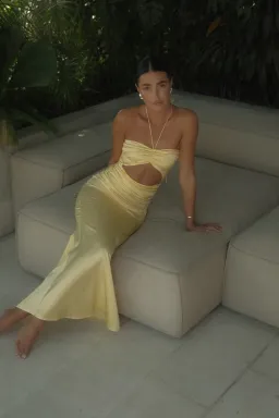 HNTR  Aude Dress Lemon Size S/Au 8  for rent on The Volte - image 2