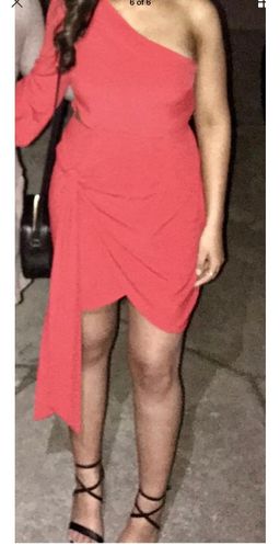 Premonition Fender mini dress red 10 for rent on The Volte - image 6