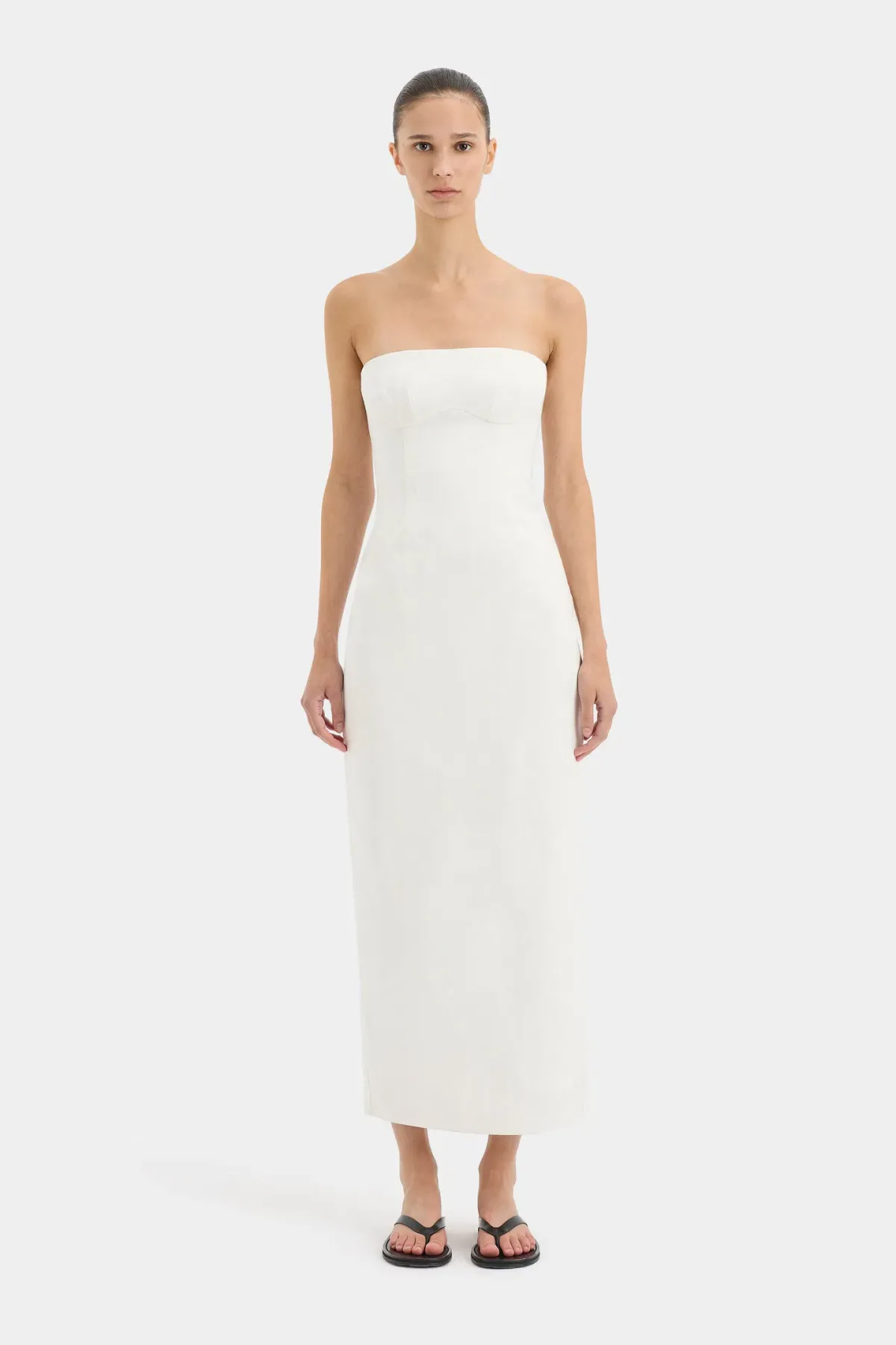 Sir the Label Evalita Dress Ivory Size 6  for rent on The Volte - main image